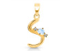 Moonstone & White Topaz Alphabet S Pendant RBM-RDA-19.