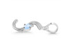 Moonstone & White Topaz Alphabet S Pendant RBM-RDA-19.