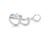 Moonstone & White Topaz Alphabet B Pendant RBM-RDA-2.