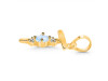 Moonstone & White Topaz Alphabet T Pendant RBM-RDA-20.