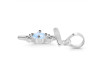 Moonstone & White Topaz Alphabet T Pendant RBM-RDA-20.