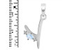 Moonstone & White Topaz Alphabet Y Pendant RBM-RDA-25.