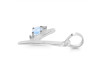 Moonstone & White Topaz Alphabet Y Pendant RBM-RDA-25.
