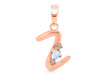 Moonstone & White Topaz Alphabet Z Pendant RBM-RDA-26.