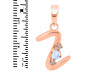 Moonstone & White Topaz Alphabet Z Pendant RBM-RDA-26.