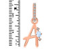 Moonstone & White Topaz Alphabet A Pendant RBM-RDA-27.