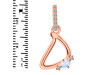 Moonstone & White Topaz Alphabet D Pendant RBM-RDA-30.