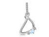 Moonstone & White Topaz Alphabet D Pendant RBM-RDA-30.
