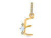 Moonstone & White Topaz Alphabet E Pendant RBM-RDA-31.