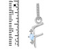 Moonstone & White Topaz Alphabet F Pendant RBM-RDA-32.
