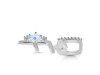 Moonstone & White Topaz Alphabet F Pendant RBM-RDA-32.