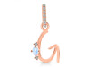 Moonstone & White Topaz Alphabet G Pendant RBM-RDA-33.