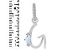 Moonstone & White Topaz Alphabet G Pendant RBM-RDA-33.