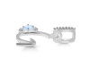 Moonstone & White Topaz Alphabet G Pendant RBM-RDA-33.