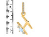 Moonstone & White Topaz Alphabet H Pendant RBM-RDA-34.