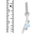 Moonstone & White Topaz Alphabet I Pendant RBM-RDA-35.