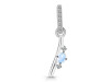Moonstone & White Topaz Alphabet I Pendant RBM-RDA-35.