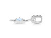 Moonstone & White Topaz Alphabet I Pendant RBM-RDA-35.