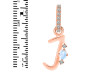 Moonstone & White Topaz Alphabet J Pendant RBM-RDA-36.