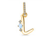 Moonstone & White Topaz Alphabet L Pendant RBM-RDA-38.