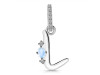 Moonstone & White Topaz Alphabet L Pendant RBM-RDA-38.