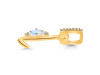 Moonstone & White Topaz Alphabet L Pendant RBM-RDA-38.