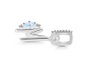 Moonstone & White Topaz Alphabet M Pendant RBM-RDA-39.