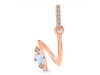 Moonstone & White Topaz Alphabet N Pendant RBM-RDA-40.