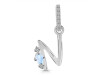 Moonstone & White Topaz Alphabet N Pendant RBM-RDA-40.