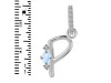 Moonstone & White Topaz Alphabet P Pendant RBM-RDA-42.