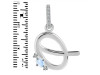 Moonstone & White Topaz Alphabet Q Pendant RBM-RDA-43.