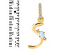 Moonstone & White Topaz Alphabet S Pendant RBM-RDA-45.