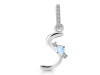 Moonstone & White Topaz Alphabet S Pendant RBM-RDA-45.