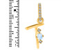 Moonstone & White Topaz Alphabet T Pendant RBM-RDA-46.