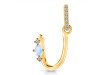 Moonstone & White Topaz Alphabet U Pendant RBM-RDA-47.