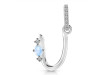 Moonstone & White Topaz Alphabet U Pendant RBM-RDA-47.