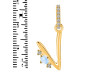 Moonstone & White Topaz Alphabet V Pendant RBM-RDA-48.
