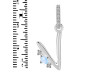 Moonstone & White Topaz Alphabet V Pendant RBM-RDA-48.