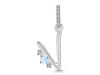 Moonstone & White Topaz Alphabet V Pendant RBM-RDA-48.