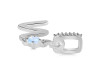 Moonstone & White Topaz Alphabet W Pendant RBM-RDA-49.