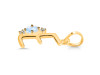Moonstone & White Topaz Alphabet E Pendant RBM-RDA-5.