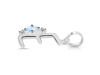 Moonstone & White Topaz Alphabet E Pendant RBM-RDA-5.