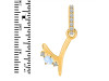 Moonstone & White Topaz Alphabet Y Pendant RBM-RDA-51.