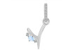 Moonstone & White Topaz Alphabet Y Pendant RBM-RDA-51.