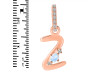 Moonstone & White Topaz Alphabet Z Pendant RBM-RDA-52.