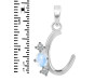 Moonstone & White Topaz Alphabet C Pendant RBM-RDA-55.