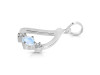 Moonstone & White Topaz Alphabet D Pendant RBM-RDA-56.