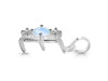 Moonstone & White Topaz Alphabet E Pendant RBM-RDA-57.