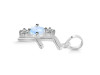 Moonstone & White Topaz Alphabet F Pendant RBM-RDA-58.