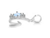 Moonstone & White Topaz Alphabet G Pendant RBM-RDA-59.
